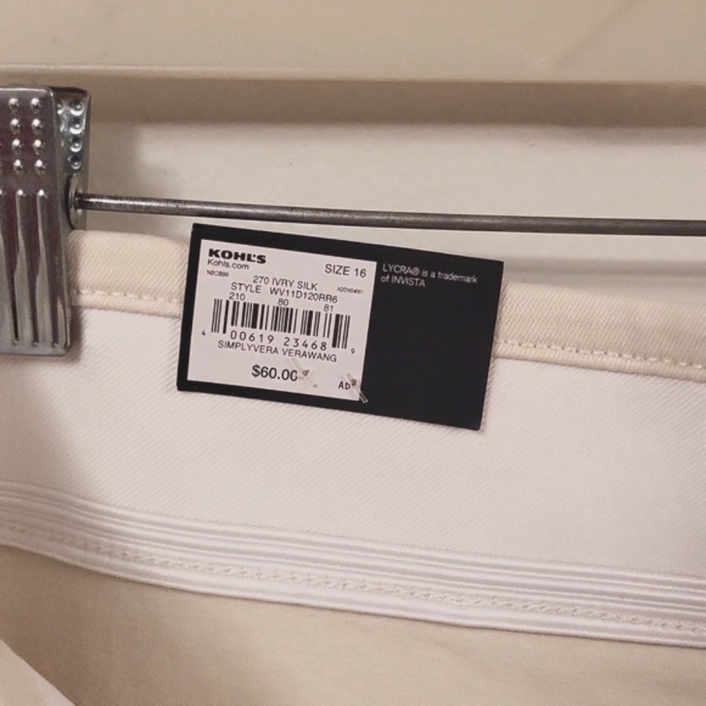 Simply Vera Silk Denim Pull on Legging 16 NWT - Picture 6 of 6